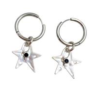 Eleganti orecchini a forma stella a cinque punte non convenzionali Gioielli robusti e resistenti alle allergie Regali ideali per le donne Orecchini a stella