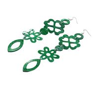 Eleganti orecchini a forma trifoglio Design acrilico alla Ciondolo pendente leggero e confortevole per l ' uso quotidiano Orecchini in acrilico