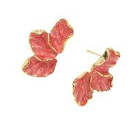 Eleganti orecchini a goccia di olio a forma di foglia d'acero, accessorio per le donne che amano i disegni vintage e cercano gioielli alla moda accessori per esterni, Misura unica, come descritto
