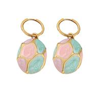 Eleganti Orecchini A Goccia Ovale Robusti In Acciaio Inossidabile Auricolare Con Dettagli Con Olio Per Caduta Per Indossare Quotidianamente Orecchini Da Donna Eleganti