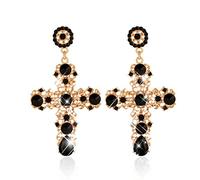 Eleganti orecchini a perno da donna, stile Boho con strass