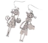 Eleganti orecchini con ciondolo d ' amore Gioielli durevoli rispetto genere per feste, vacanze e abiti casual Orecchini con pendente a cuore