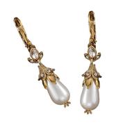 Eleganti orecchini con perle finte, per feste e formali, in lega, perfetti per le donne, regalo da sera