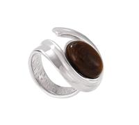 Eleganti orecchini con pietra occhio di tigre in oro a forma di C, portatili, per migliorare i tuoi stili personalizzati, orecchini per eventi speciali