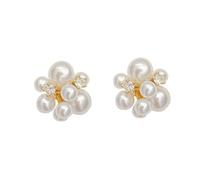 Eleganti orecchini di perle di fuochi d'artificio romantici per le donne Moda fiore orecchino per gioielli da festa accessori per temperamento donnaDesign intelligente