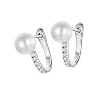 Eleganti orecchini di perle in plastica per le donne Design versatile abiti formali per il tempo libero durevoli scintillanti accessori per orecchie in pietra per ricevimento di nozze