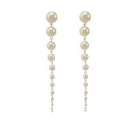 Eleganti orecchini fatti a mano con perle e nappe, orecchini da donna per feste e occasioni speciali da donna, Misura unica, come descritto, come descritto