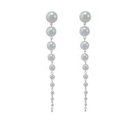 Eleganti orecchini fatti a mano con perle e nappe, orecchini da donna per feste e occasioni speciali da donna, Misura unica, come descritto, come descritto