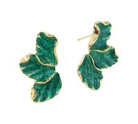 Eleganti orecchini in foglia d'acero a goccia di olio accessorio per le donne che amano i disegni vintage e gioielli dichiarazione pezzi smalto orecchini fiori ricerca, talla única, come descritto