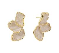 Eleganti orecchini in lega con foglia d'acero e fiori portatili per gli appassionati di stili retrò alla ricerca di accessori unici orecchini ispirati alla natura