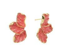 Eleganti orecchini in lega con foglie d'acero e fiori portatili per gli appassionati di stile retrò Gli accessori unici alla moda per esterni alla moda alla ricerca di accessori, Taglia unica, come