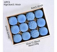 Eleganti palline di Natale in velluto per albero e decorazioni invernali set 24