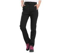 Eleganti pantaloni da donna foderati in softshell, pantaloni funzionali, da montagna, da trekking, impermeabili + traspiranti + caldi + elasstici, da trekking, da donna, per l'autunno e l'inverno
