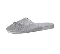 Eleganti Pantofole in Rete Ricamate con Ciabatte Basse a Forma di Sabot, perfette per Il Comfort in casa. (Silver, 38)