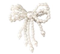 Eleganti perle Bowknot Appliques Hairlcip accessori gioielli che fanno materiali fatti a mano clip per capelli patch Decors