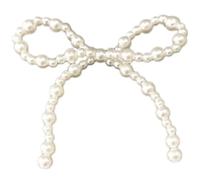 Eleganti perle Bowknot Appliques Hairlcip accessori gioielli che fanno materiali fatti a mano clip per capelli patch Decors