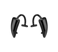 Eleganti polsini per labbra in acciaio inox, con clip, senza piercing, per festival musicali e feste, resistenti alle allergie, Misura unica, come descritto, come descritto