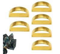 Eleganti portatovaglioli, moderni anelli portatovaglioli, eleganti fibbie in tessuto | Eleganti fibbie per tovaglioli a semicerchio di 6, Home Table Tissue Anelli titolari per hotel