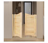 Eleganti porte battenti for caffè in legno massello con meccanismo di chiusura automatica - Doppie porte retrò durevoli for spazi interni(Natural,85x100cm)