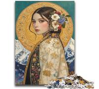 Eleganti puzzle della Dea della Montagna per adulti, aiutano il cervello a esercitare giocattoli avvincenti per coltivare la pazienza e l'interazione genitore-figlio (70X100cm)
