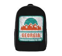 Eleganti Rucksack Georgia Mountain Vintage Zainetto Scuola Impermeabile Backpack Per Compleanno, Trekking, Adulti, 42X32X14Cm