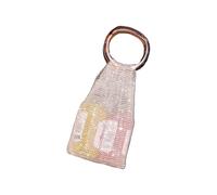 Eleganti sacchetti con strass impreziositi da cristalli robusti per organizzare cosmetici e trasportare bottiglie, elegante supporto con strass, A, Taglia unica