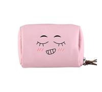 Eleganti sacchetti per cosmetici in nylon, adatti ai viaggi, organizzati in mano, per donne e ragazze, per articoli da toeletta, borsa per il trucco con sorriso, A, Bellezza di massa