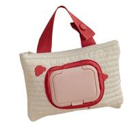 Eleganti sacchetti ricamati a forma di orso, per salviettine umidificate, per passeggini, eccellenti per viaggi e uso quotidiano