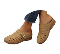 Eleganti sandali con cinturino e tacco aperto, perfetti per la spiaggia, per le donne attente alla moda, vestibilità comoda, stile versatile, marrone, 40 EU