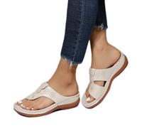 Eleganti sandali da donna in pelle per correggere l'alluce valgo per le donne, sandali estivi per le donne, sollievo dall'alluce valgo, sandali da donna antiscivolo per la correzione dell'alluce valgo