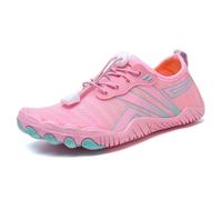 Eleganti scarpe da acqua per donne e uomini, ad asciugatura rapida, in mesh traspirante, per escursioni a piedi nudi, per palestra, sport all'aria aperta, surf, yoga, spiaggia, passeggiate(Pink,41 EU)