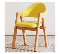 Eleganti sedie da pranzo in fattoria - Poltrona imbottita con gambe in legno e cuscini imbottiti, comoda sedia da scrivania da cucina con schienale, elegante sedia da salotto (colore: stile-1)