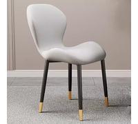 Eleganti sedie da pranzo in pelle PU con gambe in metallo, comode sedie moderne per sala da pranzo, cucina, soggiorno e hotel, design chic