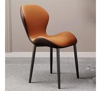 Eleganti sedie da pranzo in pelle PU con gambe in metallo, comode sedie moderne per sala da pranzo, cucina, soggiorno e hotel, design elegante