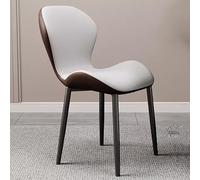 Eleganti sedie da pranzo in pelle PU con gambe in metallo, moderne e comode, per sala da pranzo, cucina, soggiorno e hotel, design elegante