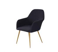Eleganti sedie da pranzo moderne color cachi con gambe in metallo, schienale imbottito in pelliccia sintetica per un comodo soggiorno e cucina, soluzioni eleganti per la decorazione della casa.