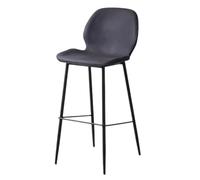 Eleganti sgabelli da bar in ecopelle con poggiapiedi, design senza braccioli, per cucina, sala da pranzo e pub, soluzione comoda per la casa e il ristorante