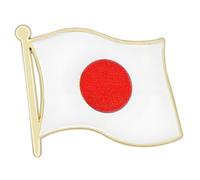 Eleganti spille realizzate in metallo per riunioni diplomatiche e viaggi attraversano il confine spille alla moda, One Size, come descritto
