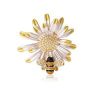 Eleganti spille smaltate per donne e uomini, 3,7 cm, per accessori casual e feste, One Size, Metallo