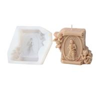 Eleganti stampi per sapone in silicone serie religiosa stampi per artigianato in silicone texture strumento artigianale forniture per la produzione a mano stampo religioso