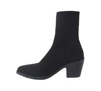 Eleganti stivali con altezza a metà polpaccio per un comfort di stile tutto versatile e alla moda, perfetti per ogni occasione, con un design resistente e una migliore trazione per la stabilità., Nero