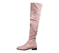 Eleganti stivali da donna al ginocchio per donne alla moda, ideali per l'inverno alla moda, ambasciatore, materiali robusti, lavorazione eccellente, Colore: rosso, 40 EU