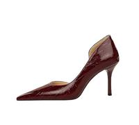 Eleganti tacchi alti sexy décolleté da donna, eleganti e semplici, possono allungare molto bene la linea delle gambe, Bordeaux, 38/45 EU