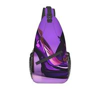 Eleganti tacchi alti viola con rossetto Eleganti tacchi alti viola con rossetto Borsa sul petto Zaino a tracolla diagonale Uomo Donna Viaggio con zaino multifunzionale per sport all'aria aperta