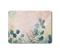 Eleganti tappetini scolapiatti per banconi della cucina, tappetino scolapiatti in gomma assorbente con motivo vintage a foglie, tappetino scolapiatti decorativo ispirato alla primavera, 45,7 x 61 cm