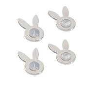 Eleganti tappi per orecchie a forma di cuore con base in ottone antiruggine a tenuta sicura, accessori per orecchini da indossare tutti i giorni, graziosi conigli, orecchini a forma di cuore