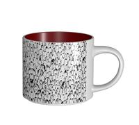 Eleganti tazze in ceramica con stampa di una folla di pinguini, tazze versatili per caffè, tè, facili da tenere, perfette per spazi di lavoro