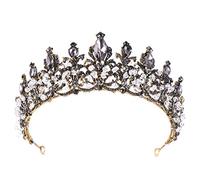Eleganti Tiara di cristallo di cristallo desigbaro di rinestia vintage e corone per capelli in fascia per capelli corona di capelli da sposa