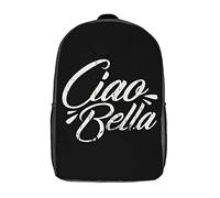 Eleganti Zainetto Scuola Italy Hello Beautiful Backpack Impermeabile Zaino Per La Scuola Per Compleanno, Studenti, Trekking, 42X32X14Cm