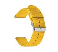 Elegantyl 18mm 20mm 22mm 24mm Cinturino a sgancio rapido Cinturino in nylon NATO Cinturino per orologio Accessori per orologi, Giallo, 18mm